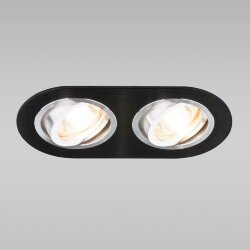 Алюминиевый точечный светильник 1061/2 MR16 BK черный (036414)