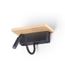 Настенный светильник-полка с подсветкой/USB «ODEON LIGHT» 3868/8WL, серия: WOODY. Фото 1.