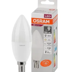 Лампа светодиодная LV 10SW/3000K (=75W) E14 | LED Value 2Y | Свеча | - OSRAM