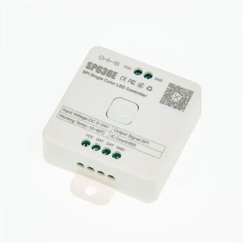 Контроллер JM-SP636E P716 (BT app BanlanX, 2.4GHz, SPI single color, DC5-24V, IC count 600) - фото I