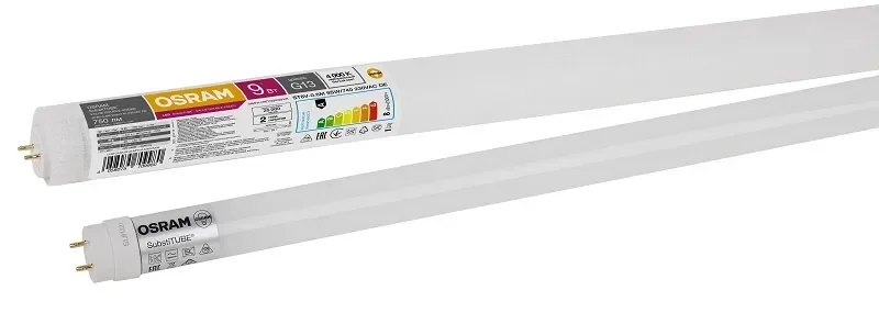 Лампа светодиодная 8W/6500K (=18W) G13 230V 600мм | SubstiTUBE Value | - OSRAM. Фото