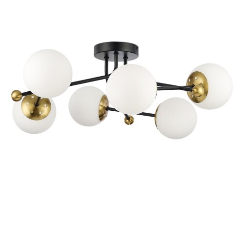 Люстра потолочная «LUMION» 6581/6C, серия: MELODY (крепление на планке). Фото 1.