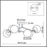 Люстра потолочная «LUMION» 6581/6C, серия: MELODY (крепление на планке). Фото 3.