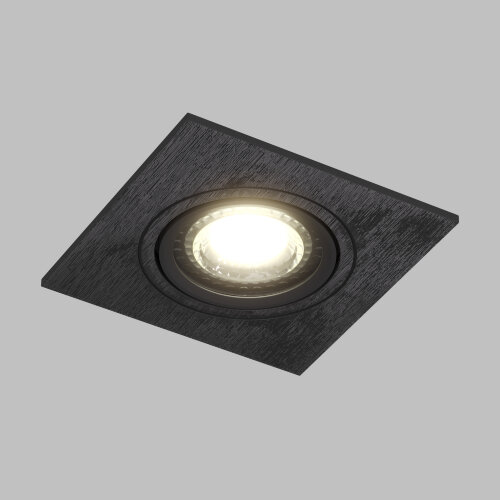 DK3021-BK Встраиваемый светильник, IP 20, 10 Вт, GU5.3, LED, черный, пластик. Фото 2