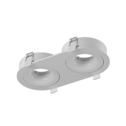 Корпус светильника встраиваемый наклонно-поворотный, круглый, серия COMBO 2, Белый, IP20, COMBO-2R2-WH 004160