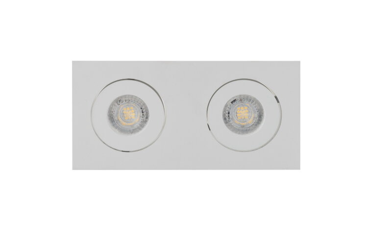 DK2020-WH Встраиваемый светильник, IP 20, 50 Вт, GU10, белый, алюминий. Фото 2