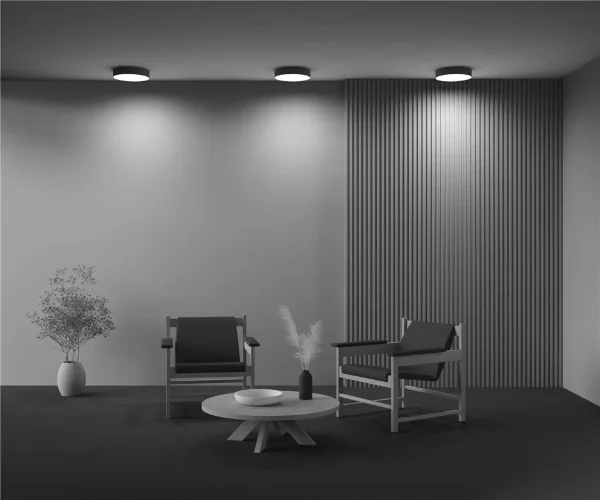 Потолочный светильник Zon 4000K 36W 120° (Черный) - фото 9