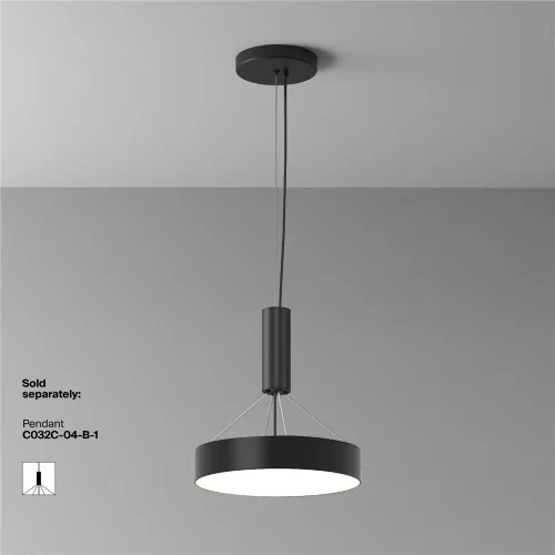 Потолочный светильник Зон / Zon 36 Вт 4000 К 120° (Черный) C032CL-36W4K-RD-B - фото 5
