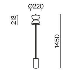 Напольный светильник (торшер) Kyoto 3000К 11Вт (Белый)