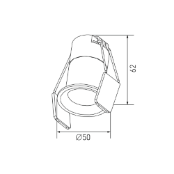 'Светильник светодиодный потолочный встраиваемый , серия HIDDEN, Серебро, 3Вт, IP20, Теплый белый (3000К), DL-A004-3-SL-WW 006643