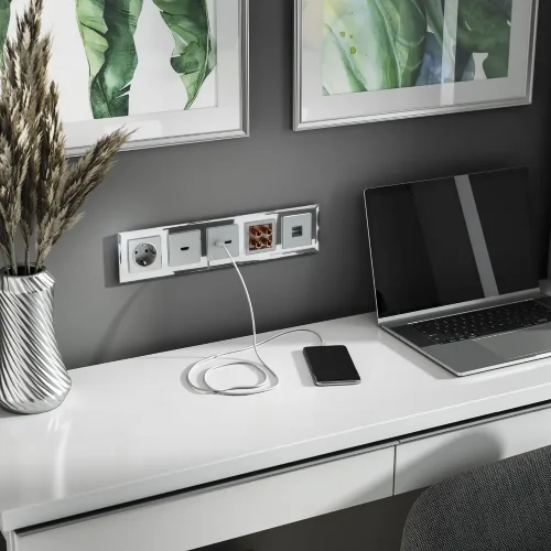 W1185006/ Акустическая розетка (серебряный) W1185006 - фото 2