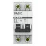 Выключатель автоматический модульный 2п C 6А 4.5кА ВА 47-29 Basic EKF mcb4729-2-06C - фото 2