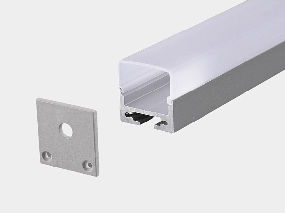 Профиль для светодиодной ленты алюминиевый накладной с рассеивателем (экраном), 2,5 м, LS.1911 купить в SWG - официальный производитель. Фото 2