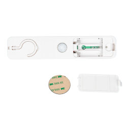 ULM-F47-0.9W-4500K-3AAA SENSOR IP20 IVORY Светильник светодиодный для мебели с датчиком движения, Питание 3ААA не в-к, 200x42x36.5мм, 150Lm