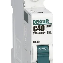 Выключатель автоматический модульный 1п C 40А 4.5кА ВА-101 DEKraft 11058DEK