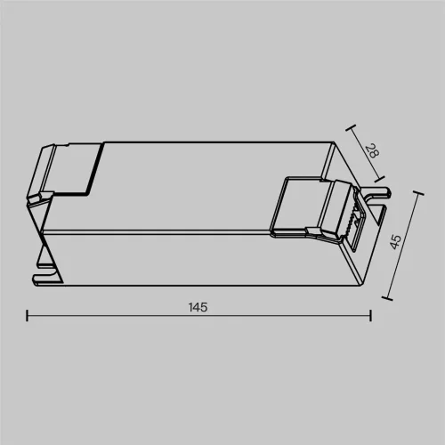 Источник тока DALI NFC DT8 45Вт 500-1400А (Белый) 721023 - фото 3