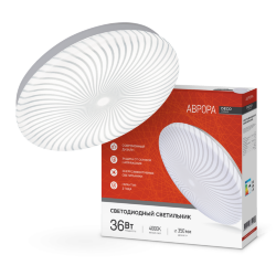 Светильник светодиодный серии DECO АВРОРА 36Вт 230В 4000К 3240Лм 380х55мм IN HOME