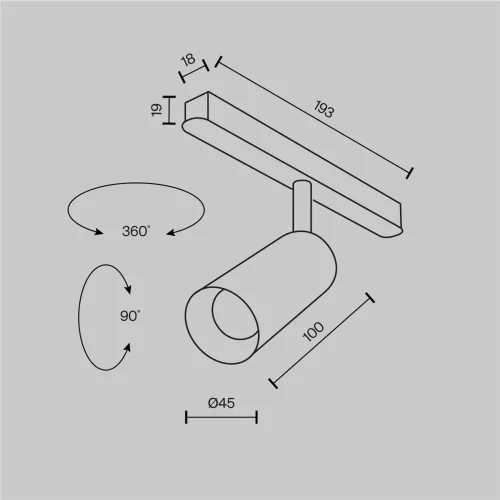 Трековый светильник Фокус / Focus Led Exility 4000K 5Вт 36° (Черный) TR032-2-5W4K-M-BW - фото 2