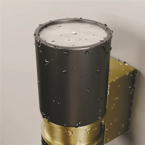 Настенный светильник (бра) Bowery GU10x2 50Вт IP 54 (Черный) - фото 4