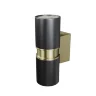 Настенный светильник (бра) Бауэри / Bowery GU10x2 50Вт IP 54 (Черный) O582WL-02B - фото
