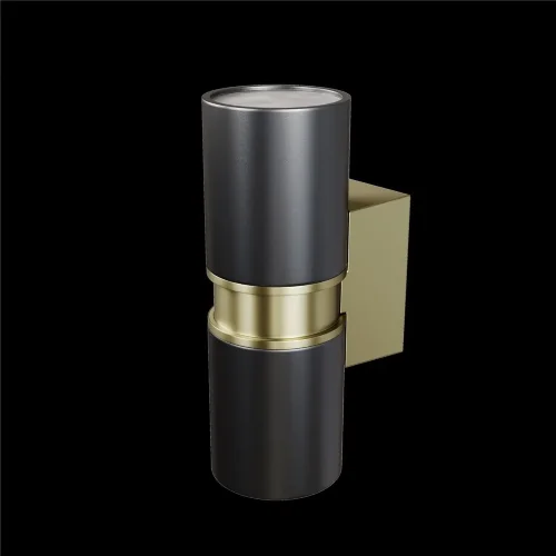 Настенный светильник (бра) Бауэри / Bowery GU10x2 50Вт IP 54 (Черный) O582WL-02B - фото 12