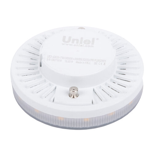 LED-GX53-7W-3000K+3000K-GX53-PR PLB02WH Лампа светодиодная, призма.Теплый белый свет 3000K, Торцевая подсветка, Теплый белый свет 3000K. - фото 3