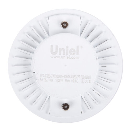LED-GX53-7W-3000K+3000K-GX53-PR PLB02WH Лампа светодиодная, призма.Теплый белый свет 3000K, Торцевая подсветка, Теплый белый свет 3000K. - фото 4
