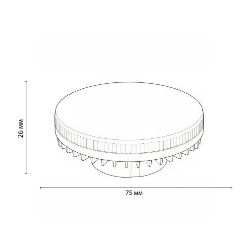 LED-GX53-7W-3000K+3000K-GX53-PR PLB02WH Лампа светодиодная, призма.Теплый белый свет 3000K, Торцевая подсветка, Теплый белый свет 3000K. - фото 8