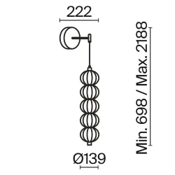 Настенный светильник (бра) Golden Cage 3000К 17Вт (Золото)