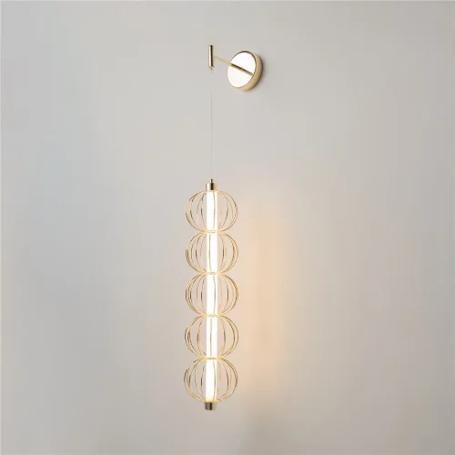 Настенный светильник (бра) Золотая клетка / Golden Cage 3000К 17Вт (Золото) MOD216WL-L10G3K - фото 8