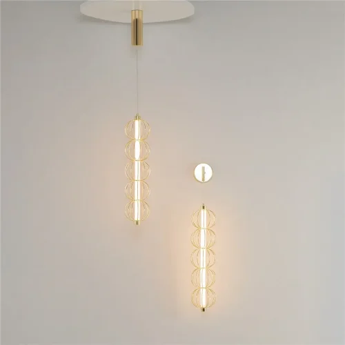 Настенный светильник (бра) Золотая клетка / Golden Cage 3000К 17Вт (Золото) MOD216WL-L10G3K - фото 9