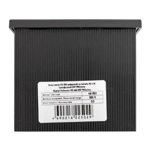 Вольтметр цифровой VD-963 на панель 96х96 трехфазный EKF vd-963 - фото 7