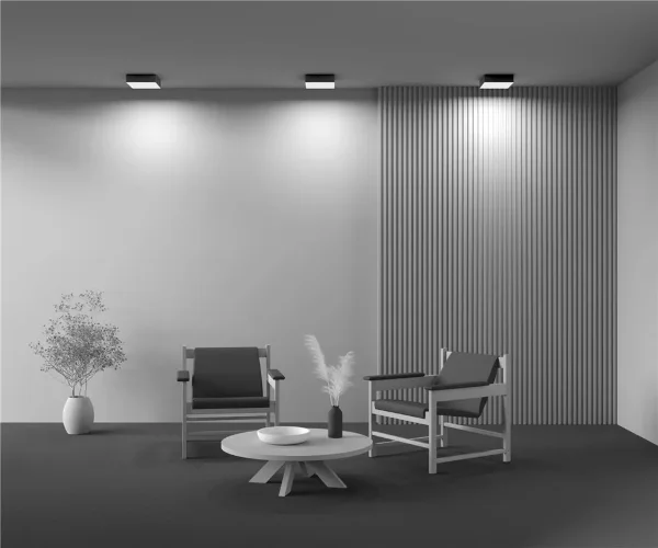 Потолочный светильник Zon 4000K 24W 120° (Черный) - фото 6