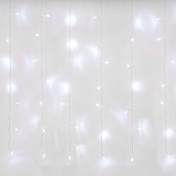 ULD-C3020-240-STK WHITE IP44 Занавес светодиодный со статическим свечением, 3х2м, Соединяемый, 240 светодиодов, Белый свет, Провод прозрачный, TM Uniel