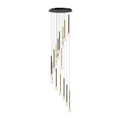 Подвесной светильник Bubble dream 3000К 51Вт (Черный и Латунь)