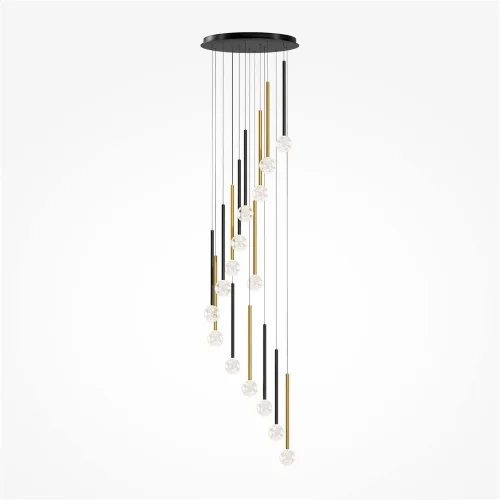 Подвесной светильник Bubble dream 3000К 51Вт (Черный и Латунь) - фото 4