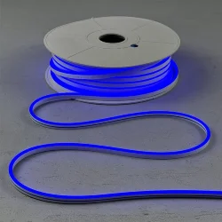 Односторонний Гибкий Неон 8х16мм Синий 12В, IP65