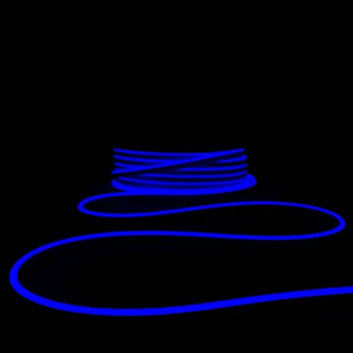 Односторонний Гибкий Неон 8х16мм Синий 12В, IP65. Фото 5.