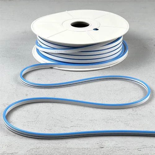 Односторонний Гибкий Неон 8х16мм Синий 12В, IP65. Фото 7.