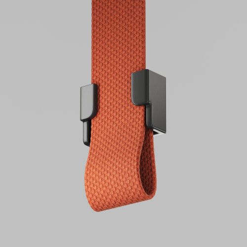 TR5519-BK Наконечник для трека-ремня Belty, серия Base с возможностью перегиба ремня, IP20, черный, пластик. Фото 2