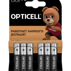 Элемент питания алкалиновый AAA/LR03 (блист. 6шт) Basic Opticell 5051007