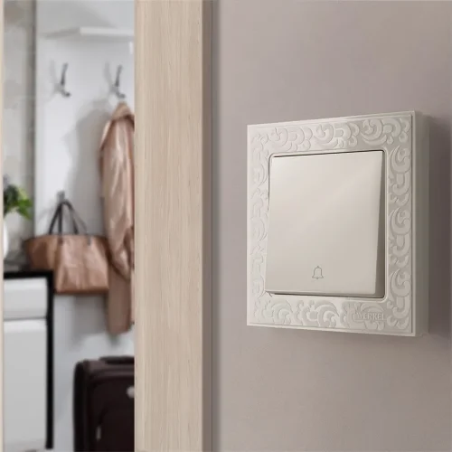 Кнопка звонка (слоновая кость) W1114503 - фото 2