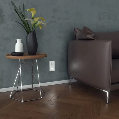 Рамка из стекла на 2 поста Favorit белый матовый W0021105 - фото 3