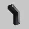 Коннектор угловой внутренний, накладной Basity, черный (Черный) - фото 2