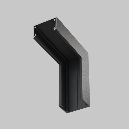 Коннектор угловой внутренний, накладной Basity, черный (Черный) - фото 2