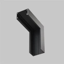 Коннектор угловой внутренний, накладной Basity, черный (Черный) TRA172ICL-11B