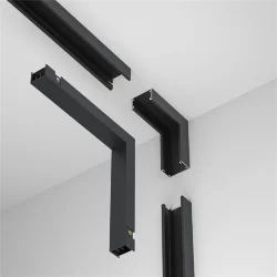 Коннектор угловой внутренний, накладной Basity, черный (Черный) TRA172ICL-11B