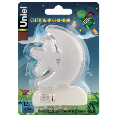 DTL-301-Месяц со звездочкой-RGB-4LED-0.5W Светильник-ночник, Без выключателя, Блистер - фото 4