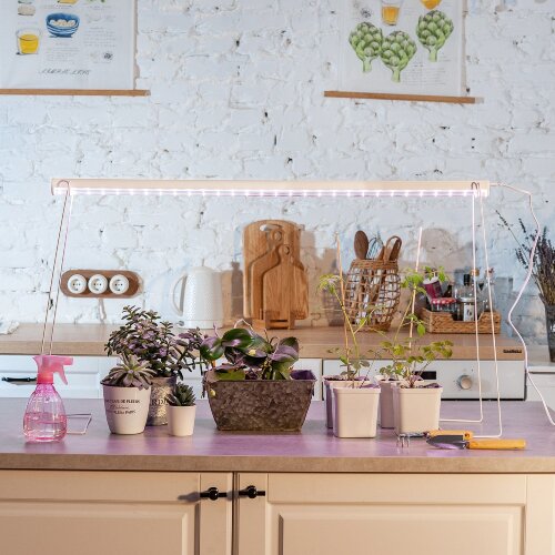 ULI-P17-14W-SPLE IP20 WHITE Светильник для растений светодиодный линейный, 870мм, выкл, на корпусе, Пластик, Спектр для фотосинтеза, TM Uniel - фото 10