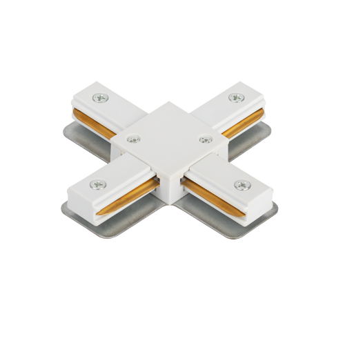 Коннектор X-тип XRB-WH для шинопровода RB белый IN HOME - Фото